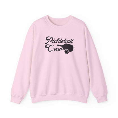 Women's Sporty Pickleball Sweatshirt - Pickleball Crew Pink