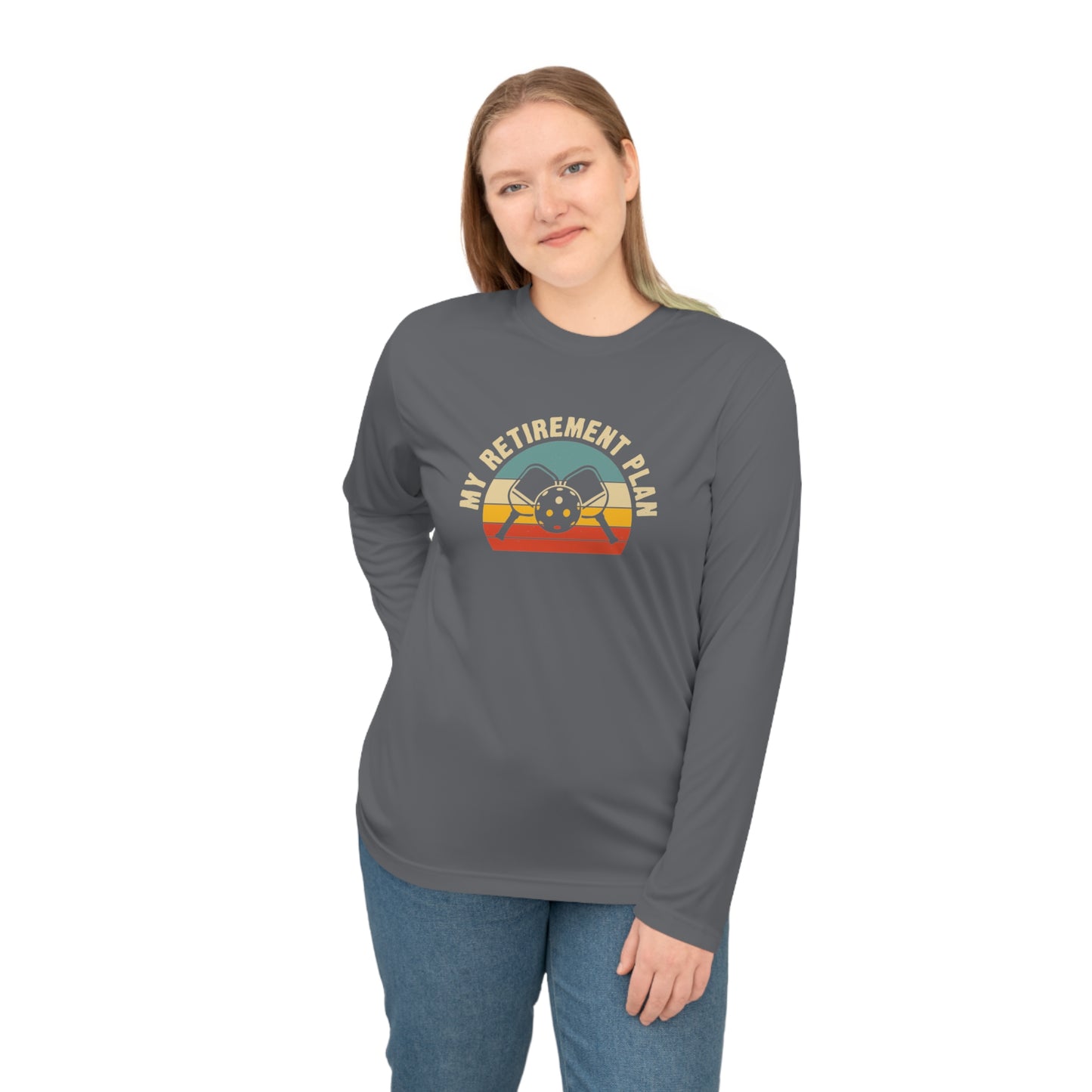 Women's Cool Pickleball Long Sleeves top - My Retirement Plan Retro