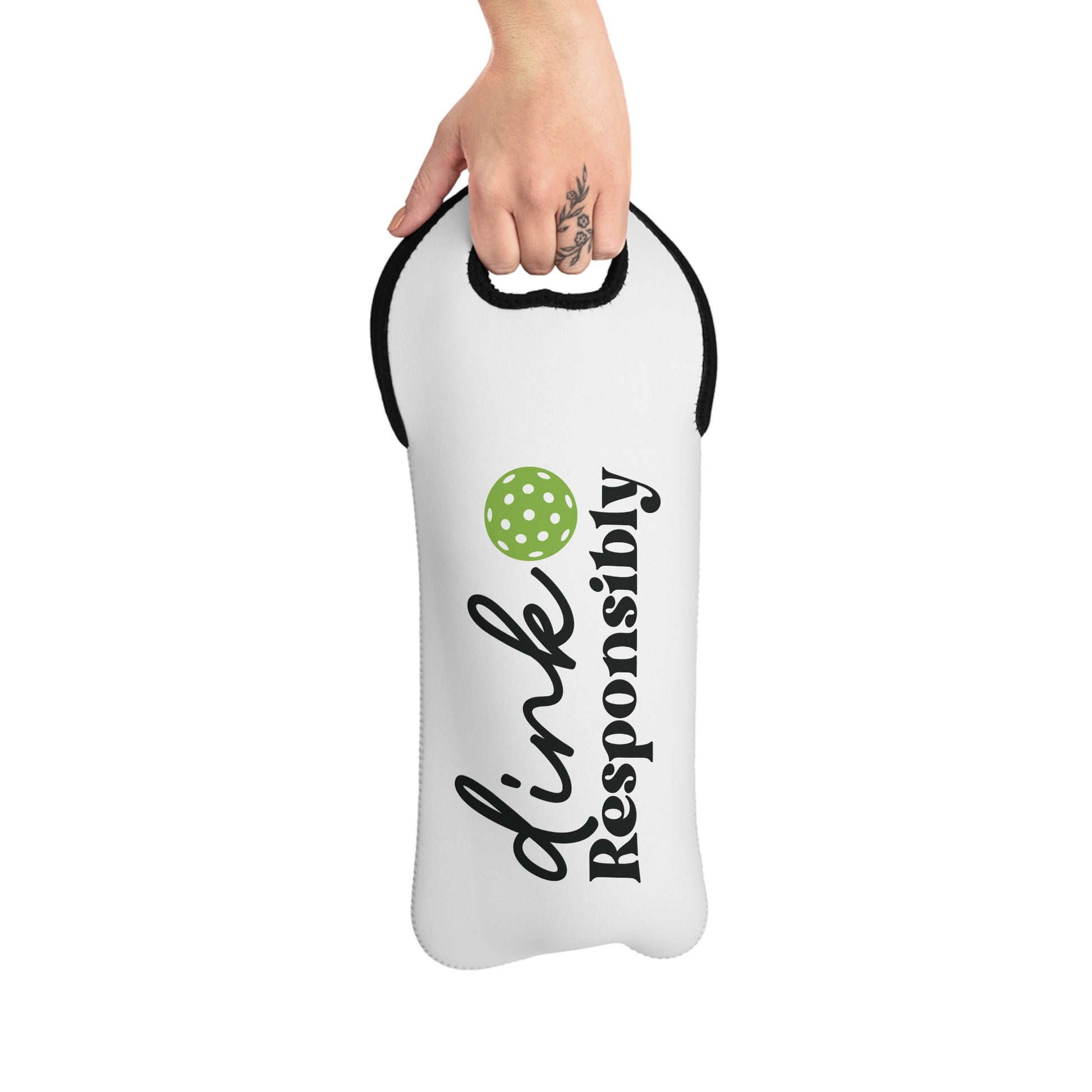Pickleball Durable Wine Tote Bag - Dink Responsibly