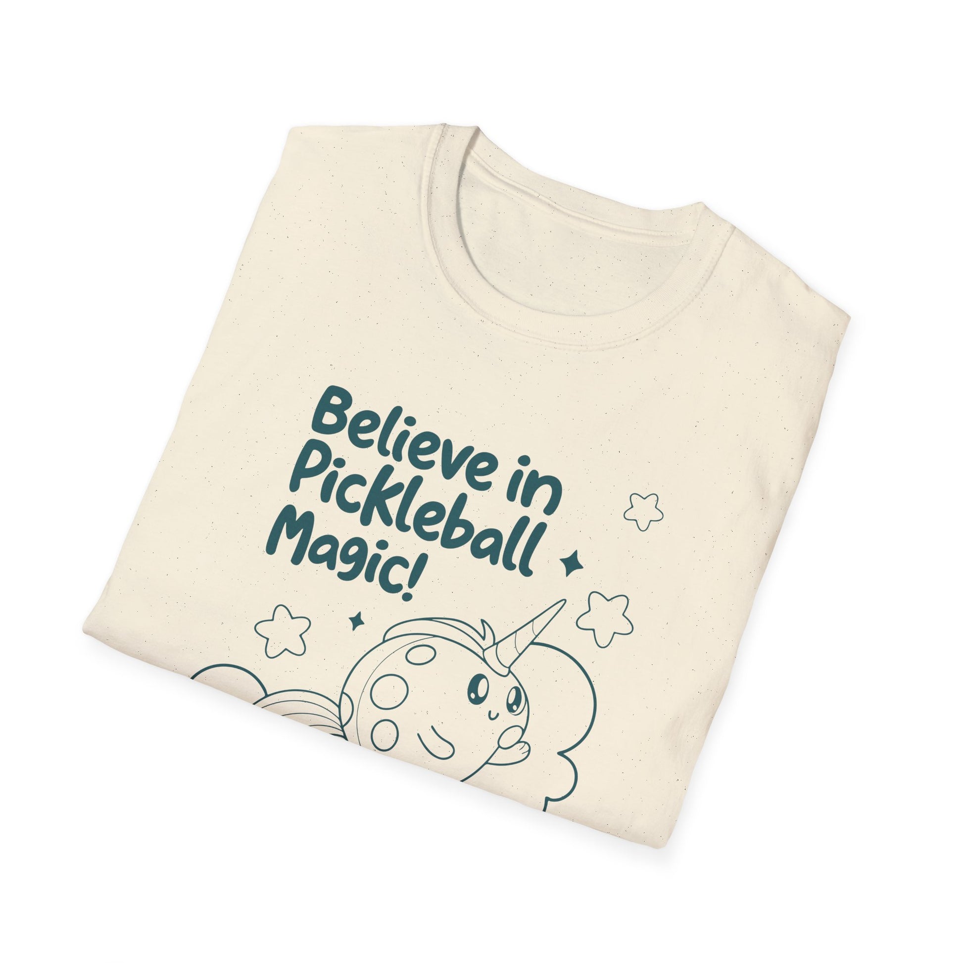 Women's Comfy Pickleball T-shirt - Believe in pickleball Magic