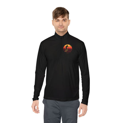 Men's Stylish Pickleball Pullover - Pickleball Sunset