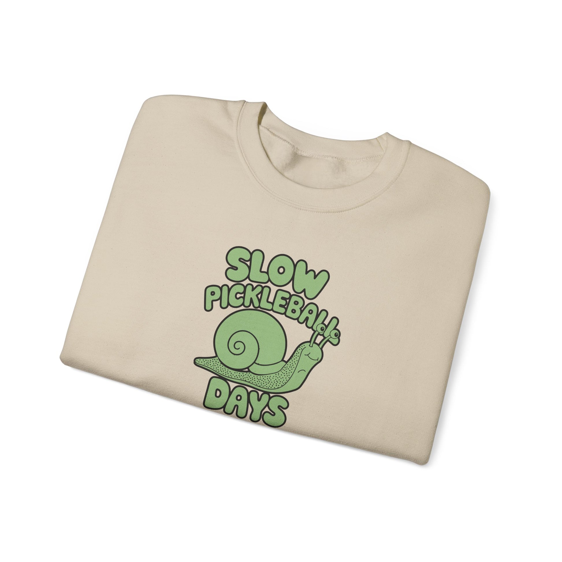 Women's Comfy Pickleball Sweatshirt - Slow Pickleball Days