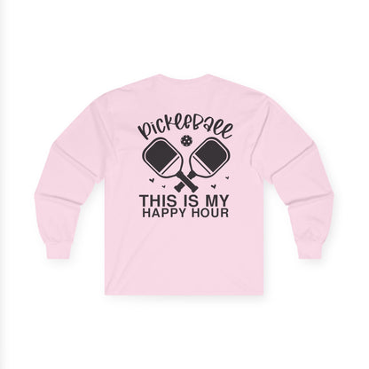Women's Pickleball Long Sleeves top - Pickleball This Is My Happy Hour