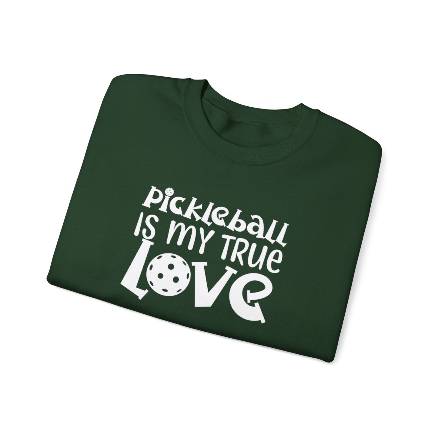 Women's Trendy Pickleball Sweatshirt - Pickleball is My True Love