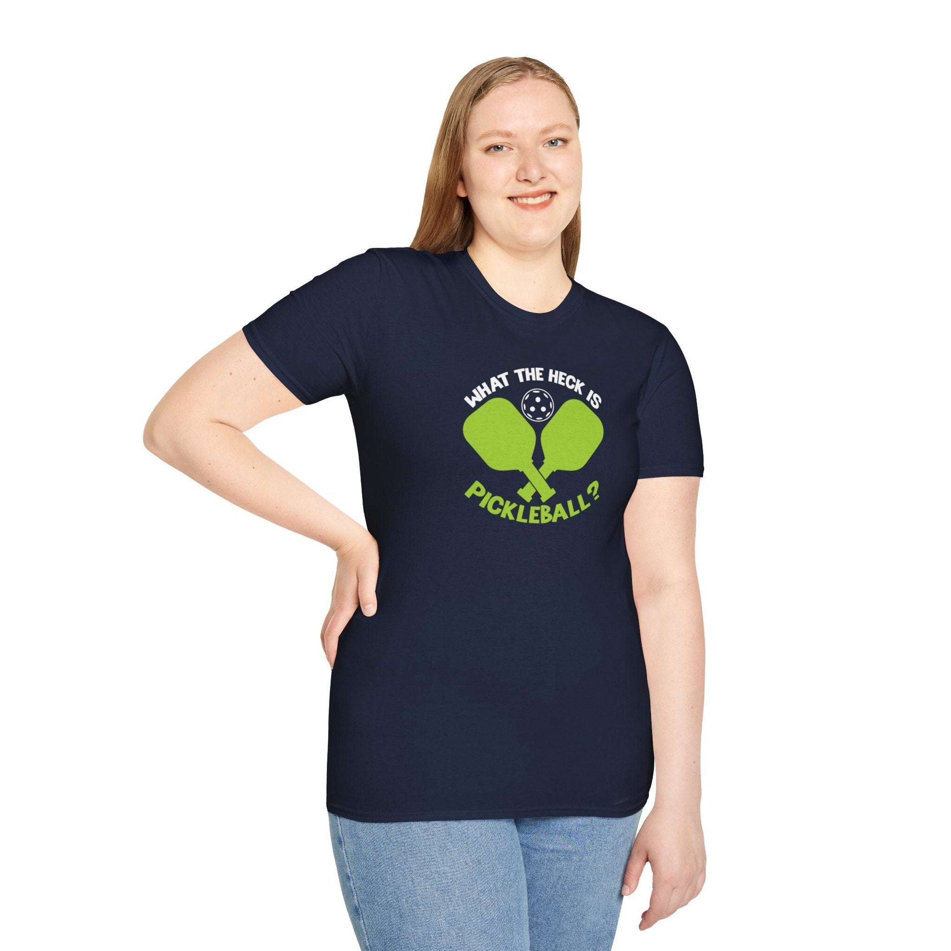 Women's Funny Pickleball T-shirt - What the Heck Is Pickleball?