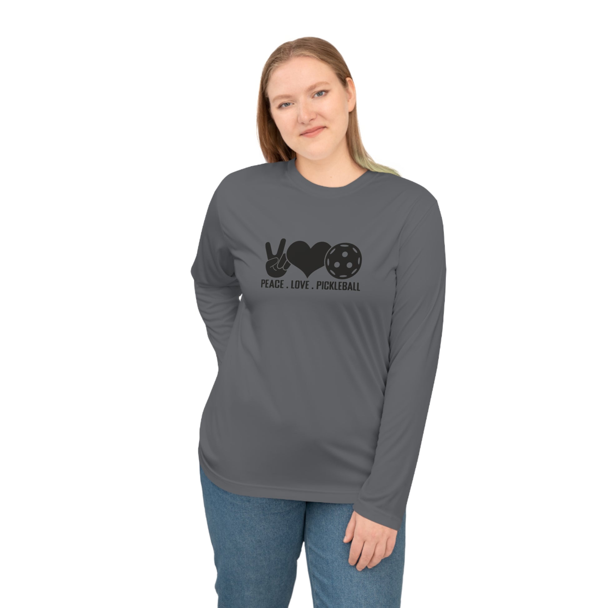 Women's Pickleball Long Sleeves top - Peace, Love, Pickleball