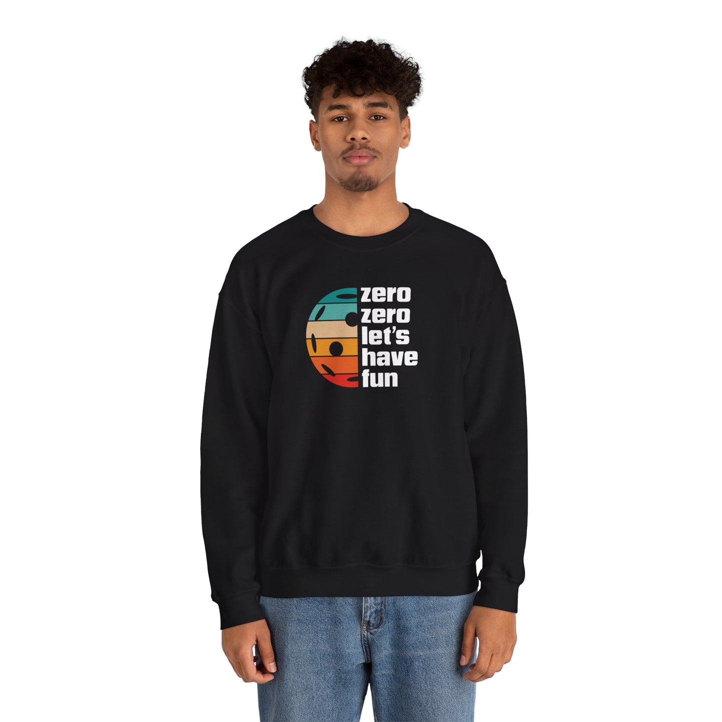 Men's Durable Pickleball Sweatshirt - Zero Zero Let's Have Fun