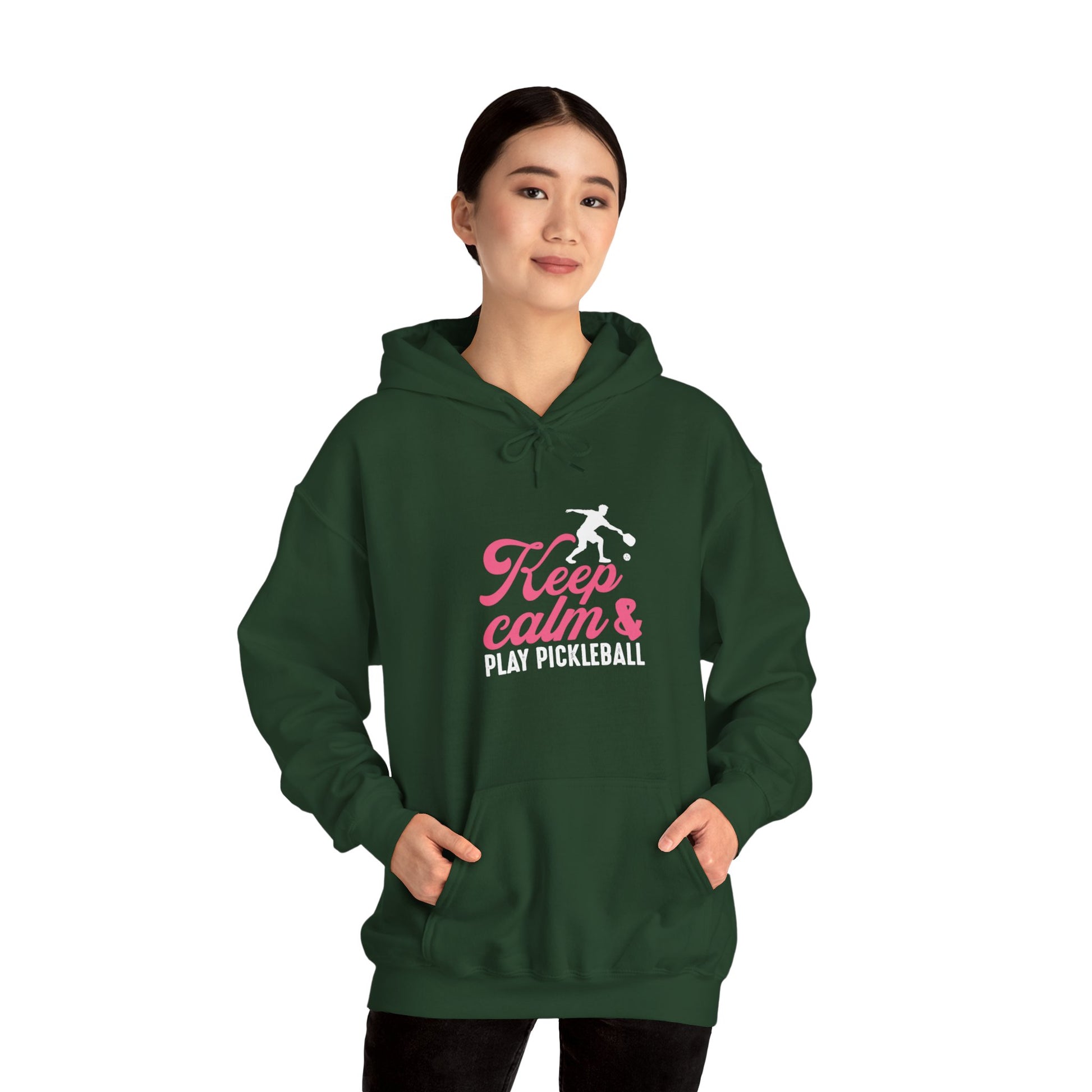 Women's Playful Pickleball Hoodie - Keep Calm & Play Pickleball