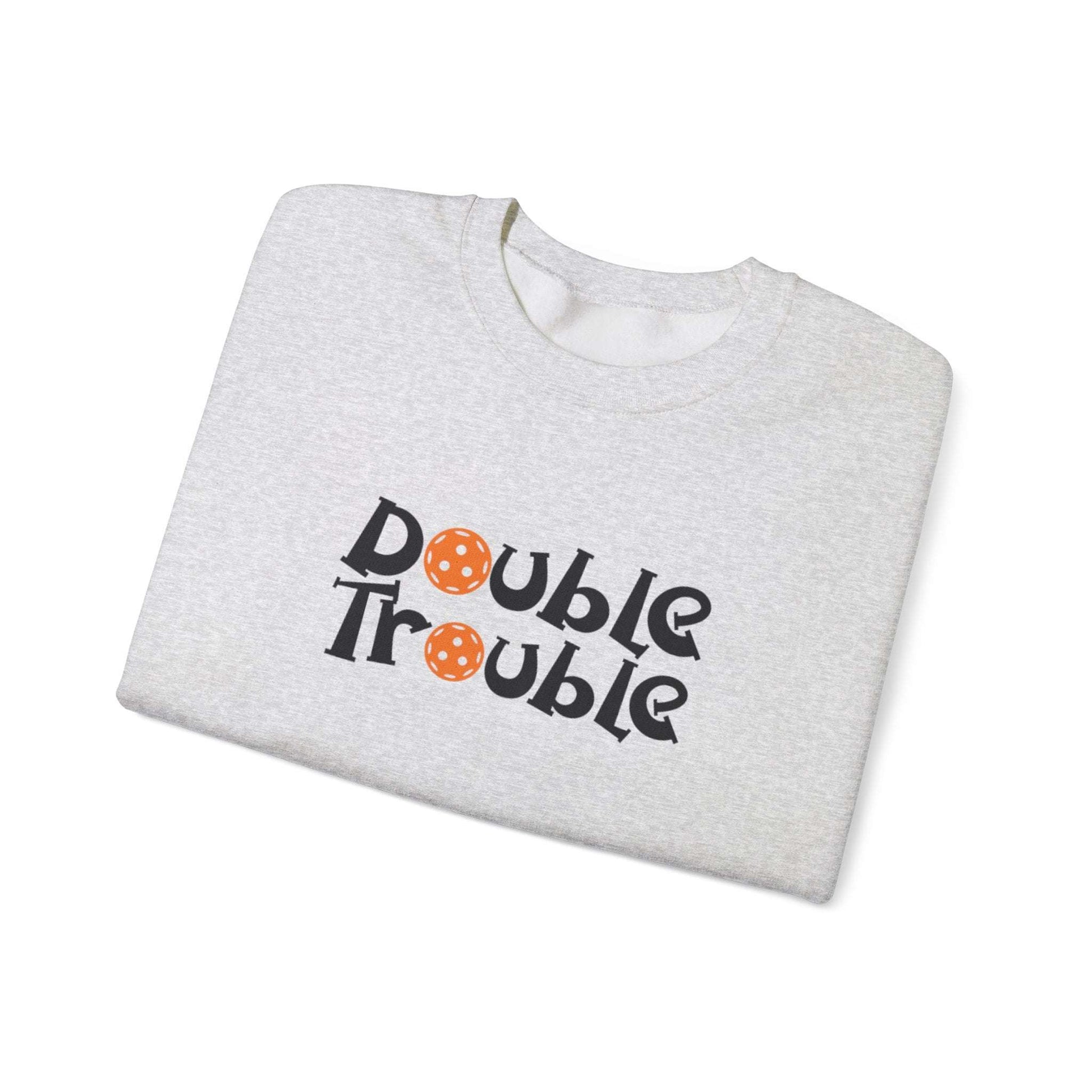 Men's Quirky Pickleball Sweatshirt - Double Trouble