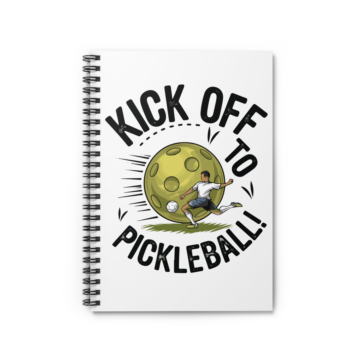 Pickleball Durable Notebook - Kick Off to Pickleball White