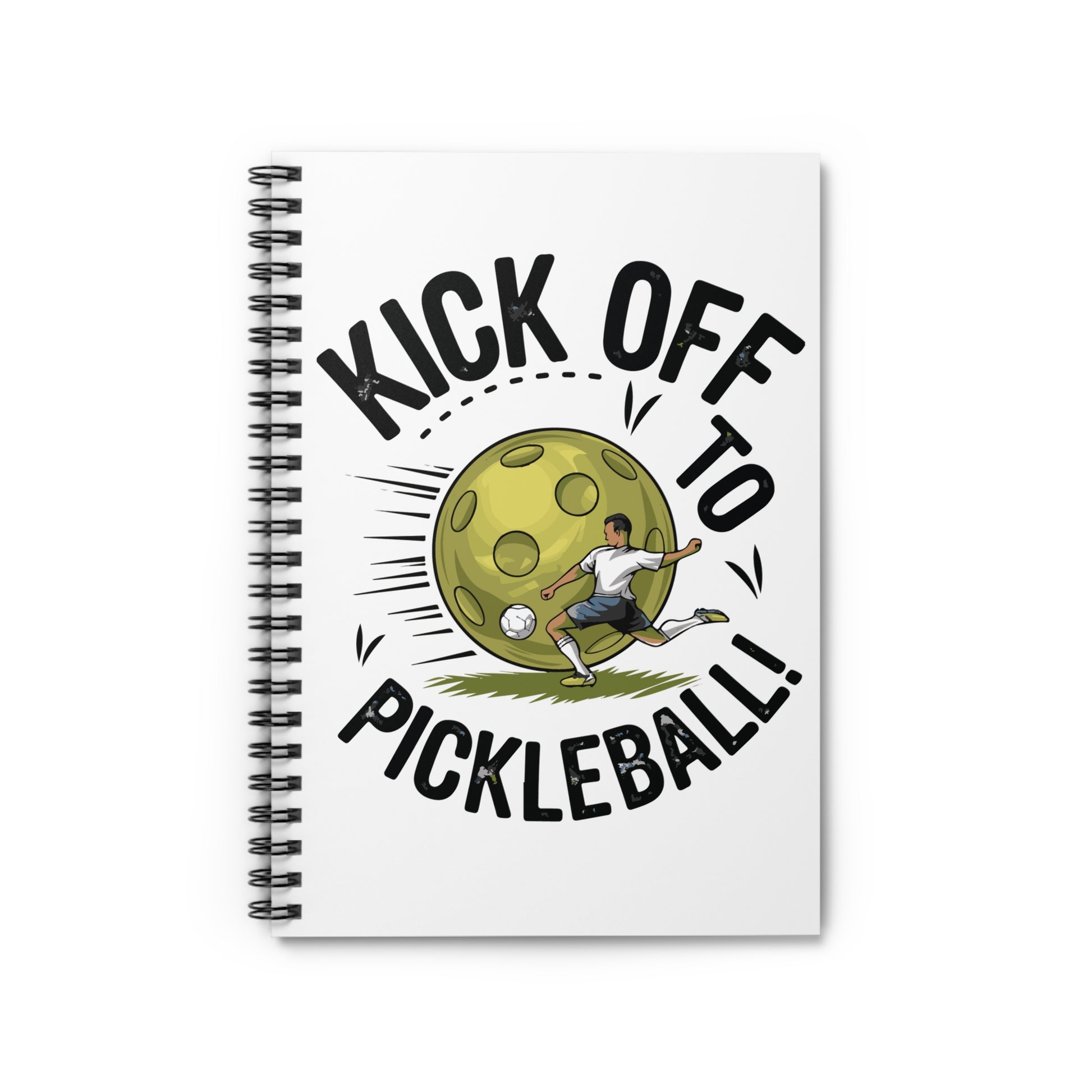 Pickleball Durable Notebook - Kick Off to Pickleball White