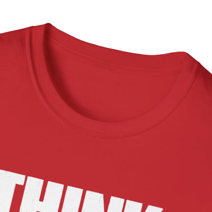 Men's Soft Pickleball T-shirt - Think Before You Dink