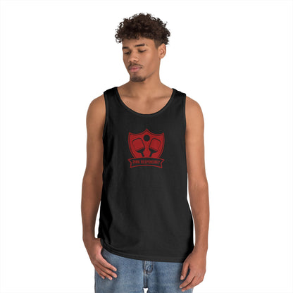 Men's Durable Pickleball Tank Top - Dink Responsibly