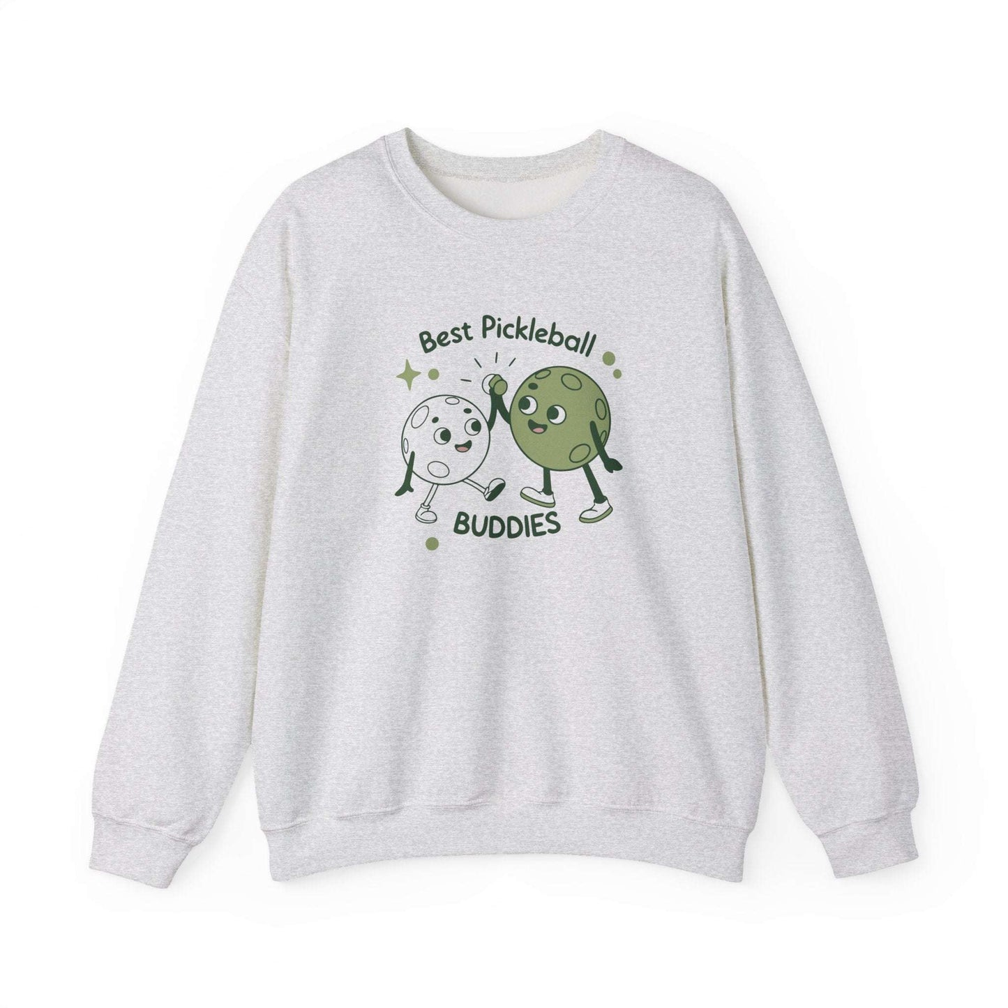 Men's Durable Pickleball Sweatshirt - Best Pickleball Buddies Gray