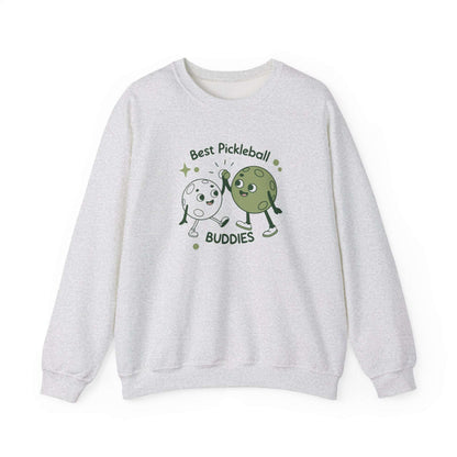 Men's Durable Pickleball Sweatshirt - Best Pickleball Buddies Gray