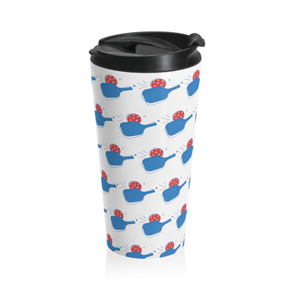 Pickleball Durable Travel Mug - Paddle and Ball