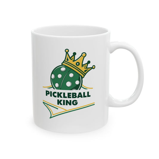 Pickleball Stylish Mug - Pickleball King White