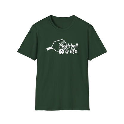 Women's Lightweight Pickleball T-shirt - Pickleball Is Life Green