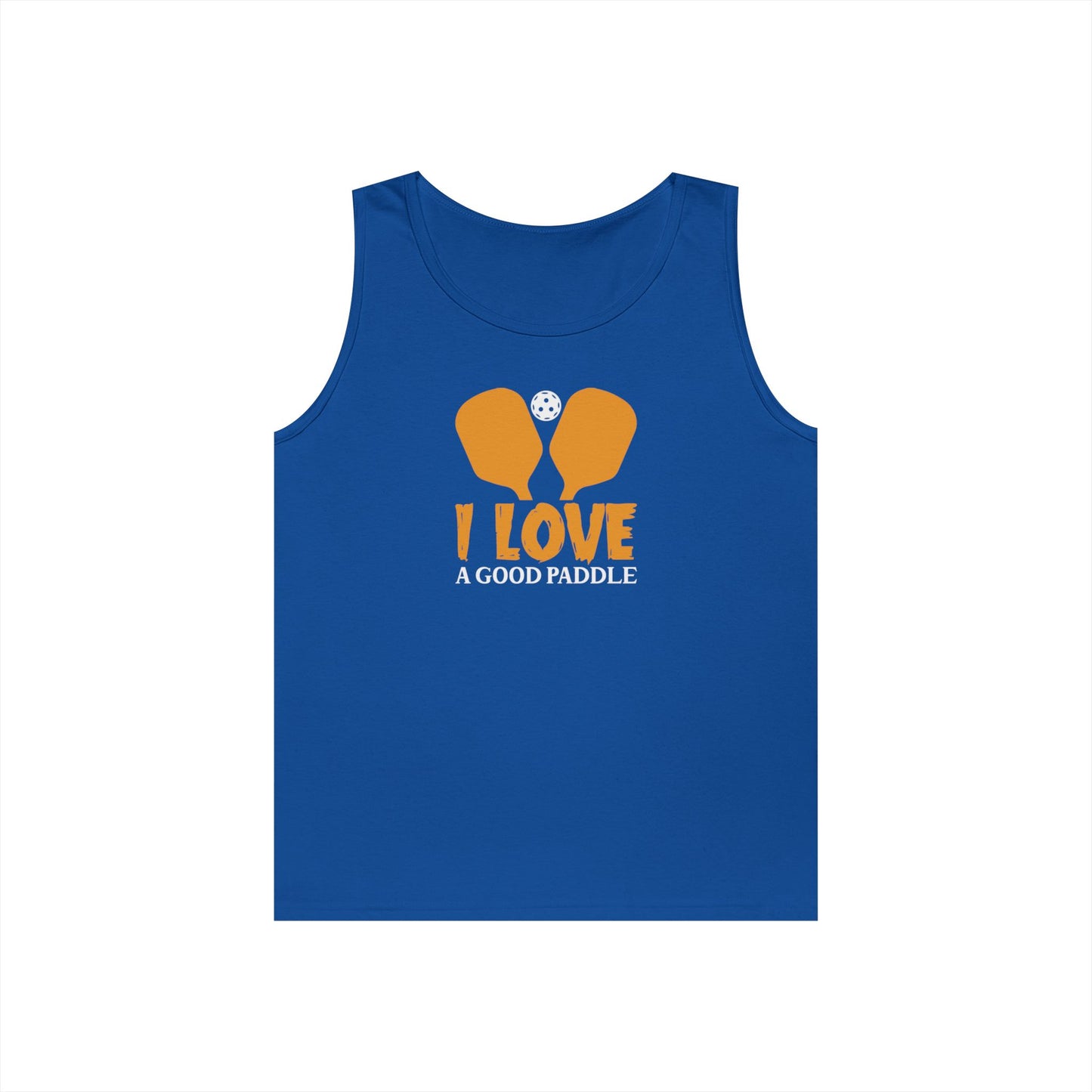 Women's Durable Pickleball Tank Top - I Love a Good Paddle Royal