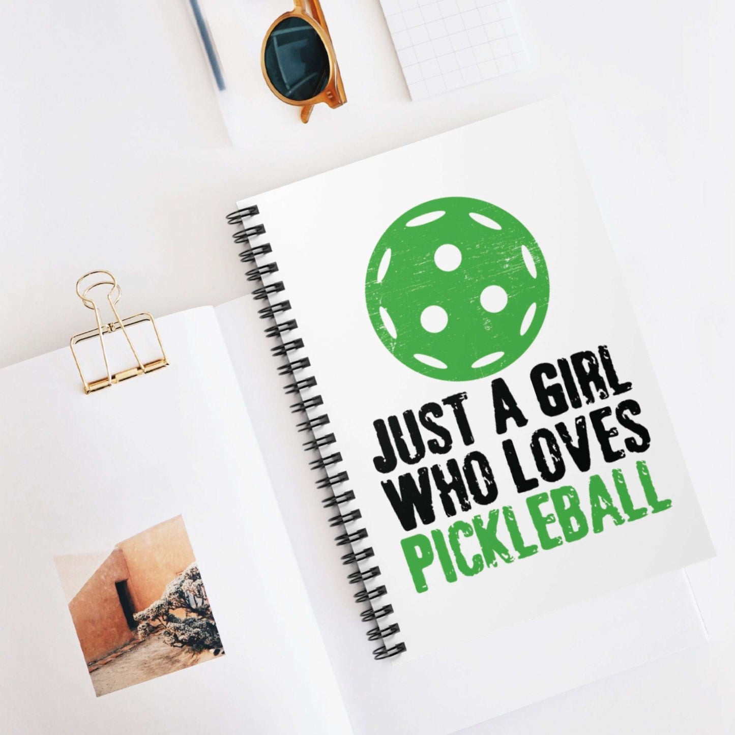 Pickleball Cute Notebook - Just a Girl Who Loves Pickleball