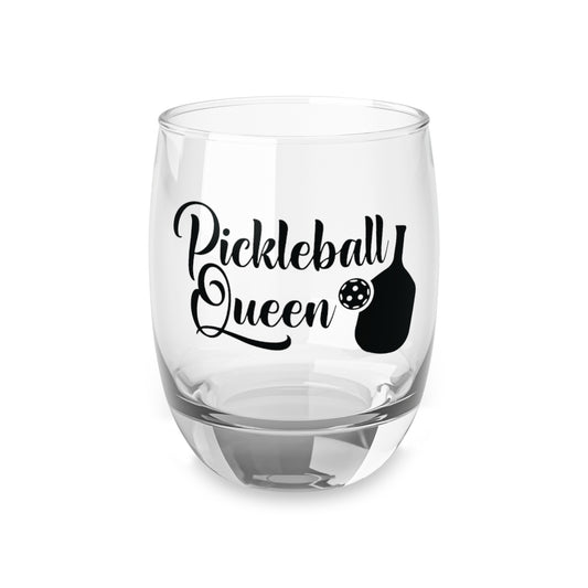 Pickleball Stylish Whiskey Glass - Pickleball Queen Clear