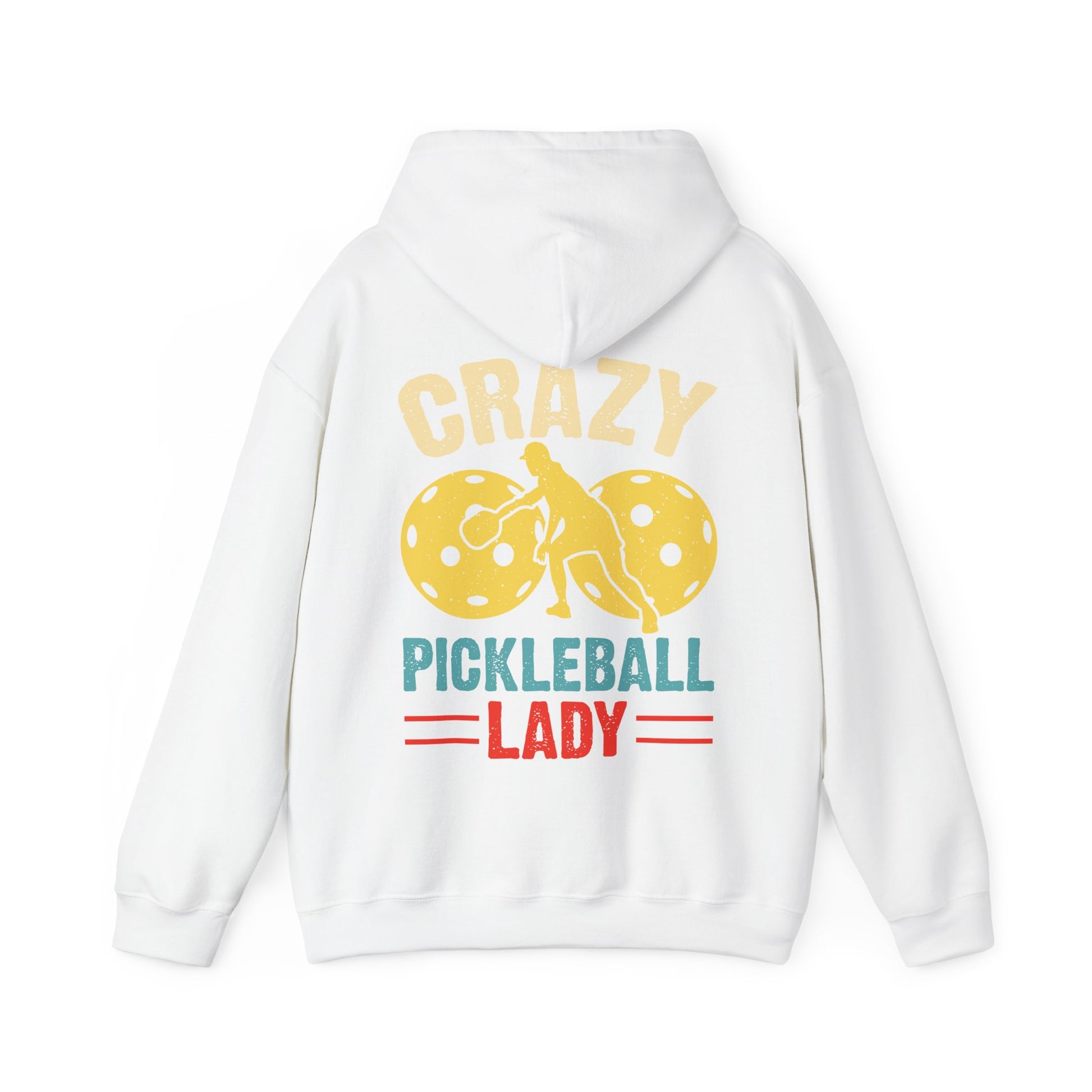 Women's Eye-Catching Pickleball Hoodie - Crazy Pickleball Lady