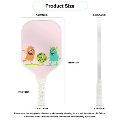 Pickleball Cute Paddle - Pickleball Monsters