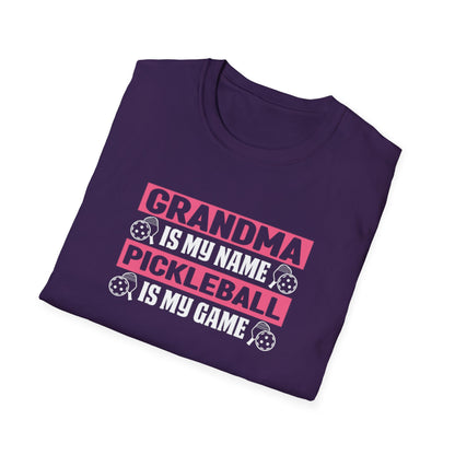 Women's Pickleball T-shirt - Grandma Is My Name Pickleball Is My Game