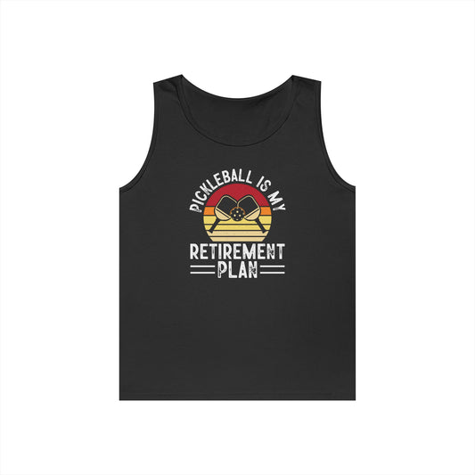 Women's Unique Pickleball Tank Top - Pickleball Is My Retirement Plan Black
