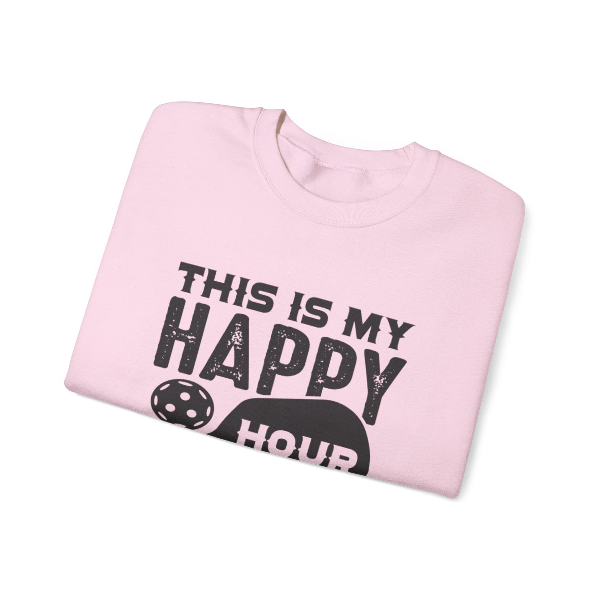 Women's Pickleball Sweatshirt - This is My Happy Hour Pickleball