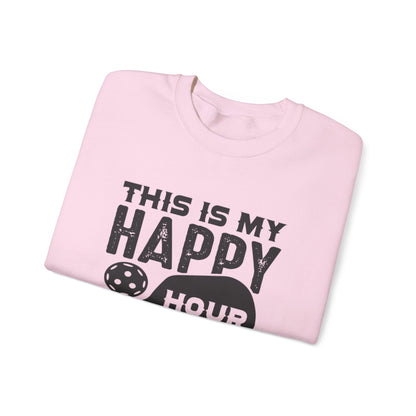 Women's Pickleball Sweatshirt - This is My Happy Hour Pickleball