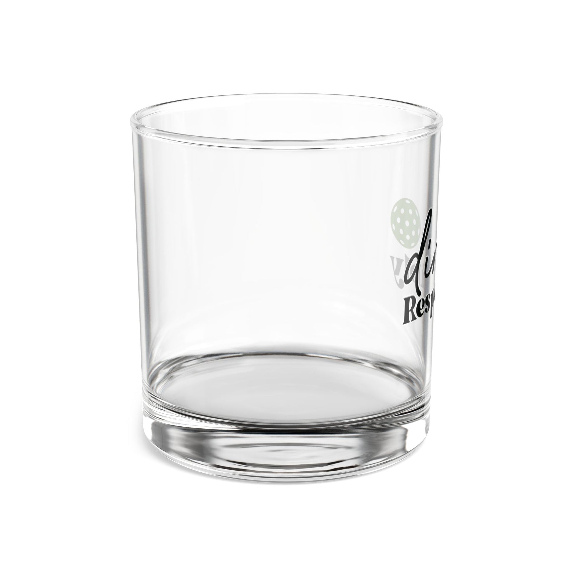 Pickleball Quirky Rocks Glass - Dink Responsibly