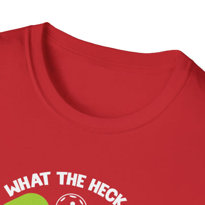 Men's Funny Pickleball T-shirt - What the Heck Is Pickleball?