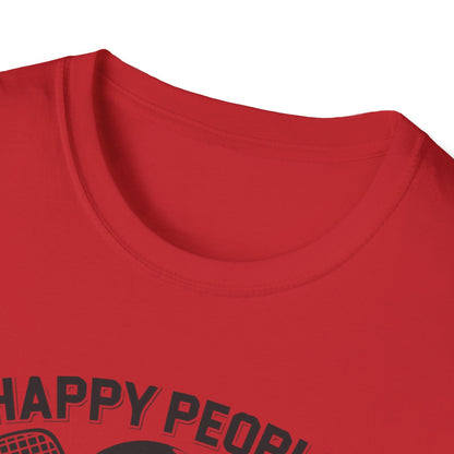 Men's Quirky Pickleball T-shirt - Happy People Play Pickleball
