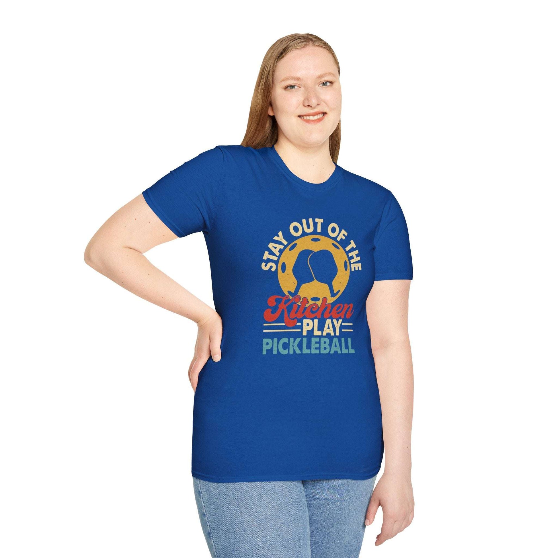 Women's Pickleball T-shirt - Stay Out of the Kitchen Play Pickleball