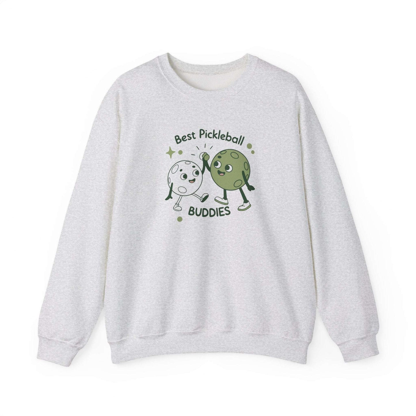 Women's Cute Pickleball Sweatshirt - Best Pickleball Buddies Gray