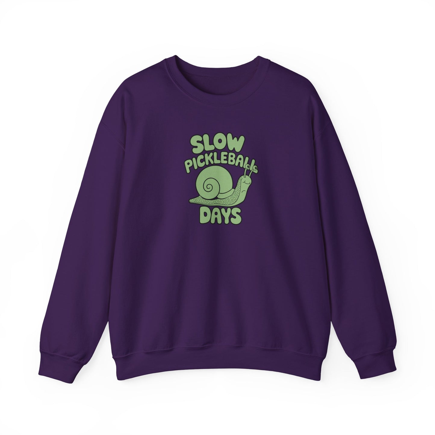 Women's Comfy Pickleball Sweatshirt - Slow Pickleball Days