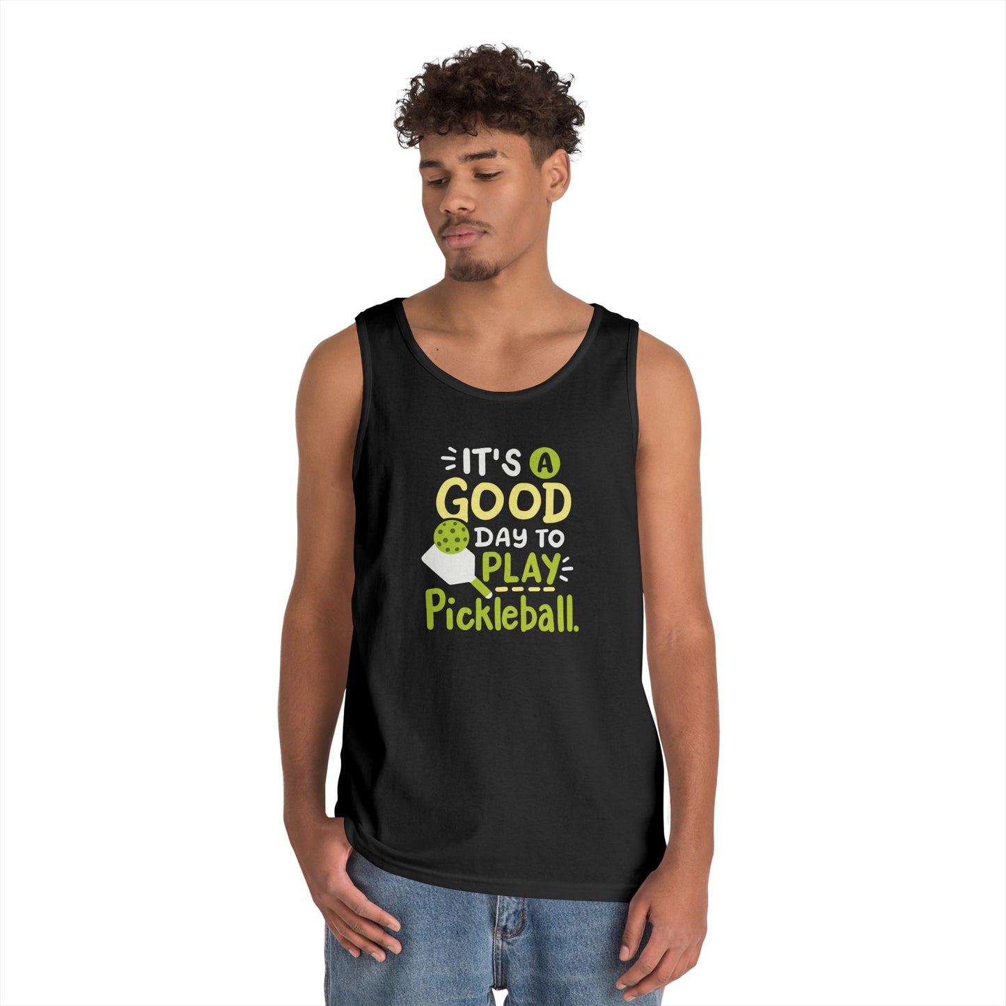 Men's Pickleball Tank Top - It's a Good Day to Play Pickleball