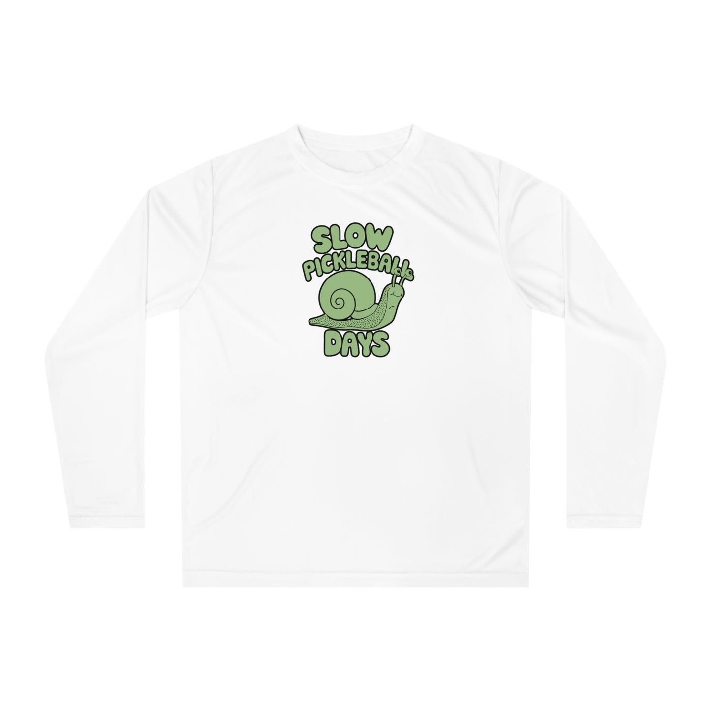 Women's Soft Pickleball Long Sleeves top - Slow Pickleball Days White