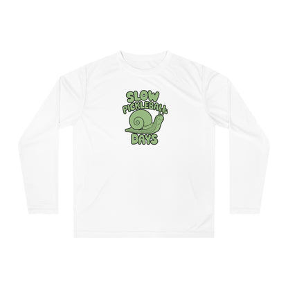 Women's Soft Pickleball Long Sleeves top - Slow Pickleball Days White