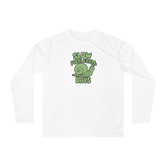 Women's Soft Pickleball Long Sleeves top - Slow Pickleball Days White