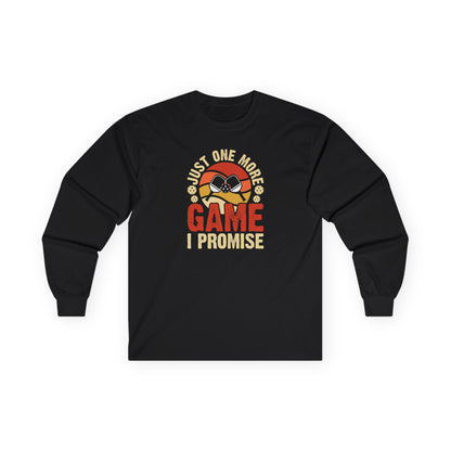 Women's Pickleball Long Sleeves top - Just One More Game I Promise Black