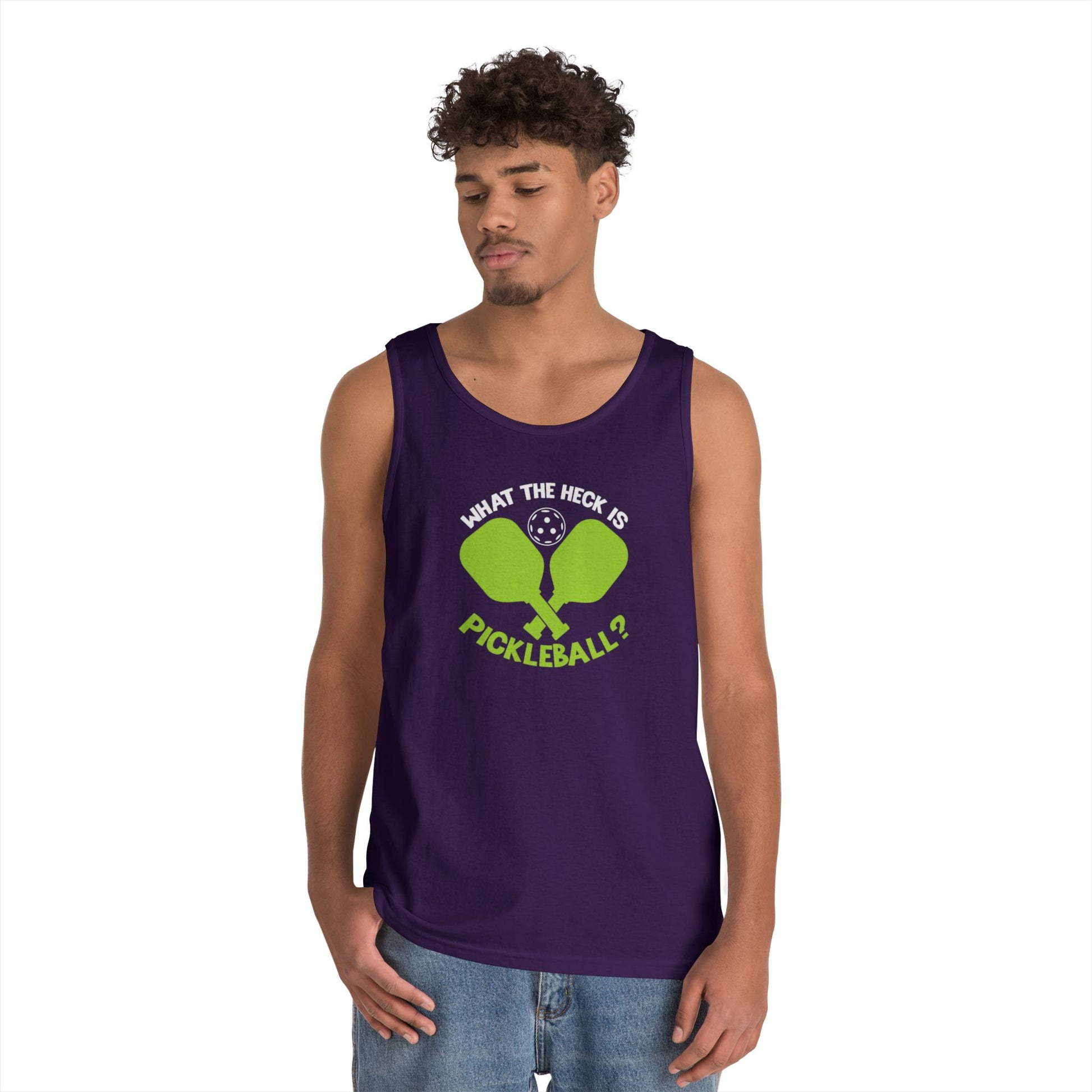 Men's Funny Pickleball Tank Top - What the Heck Is Pickleball?
