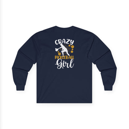 Women's Durable Pickleball Long Sleeves top - Crazy Pickleball Girl