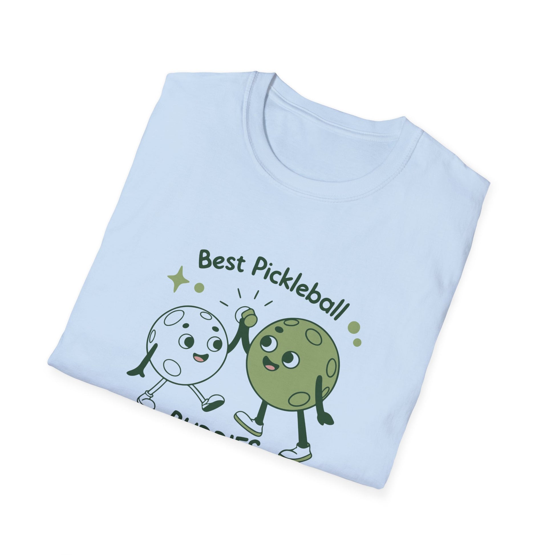Women's Colorful Pickleball T-shirt - Best Pickleball Buddies