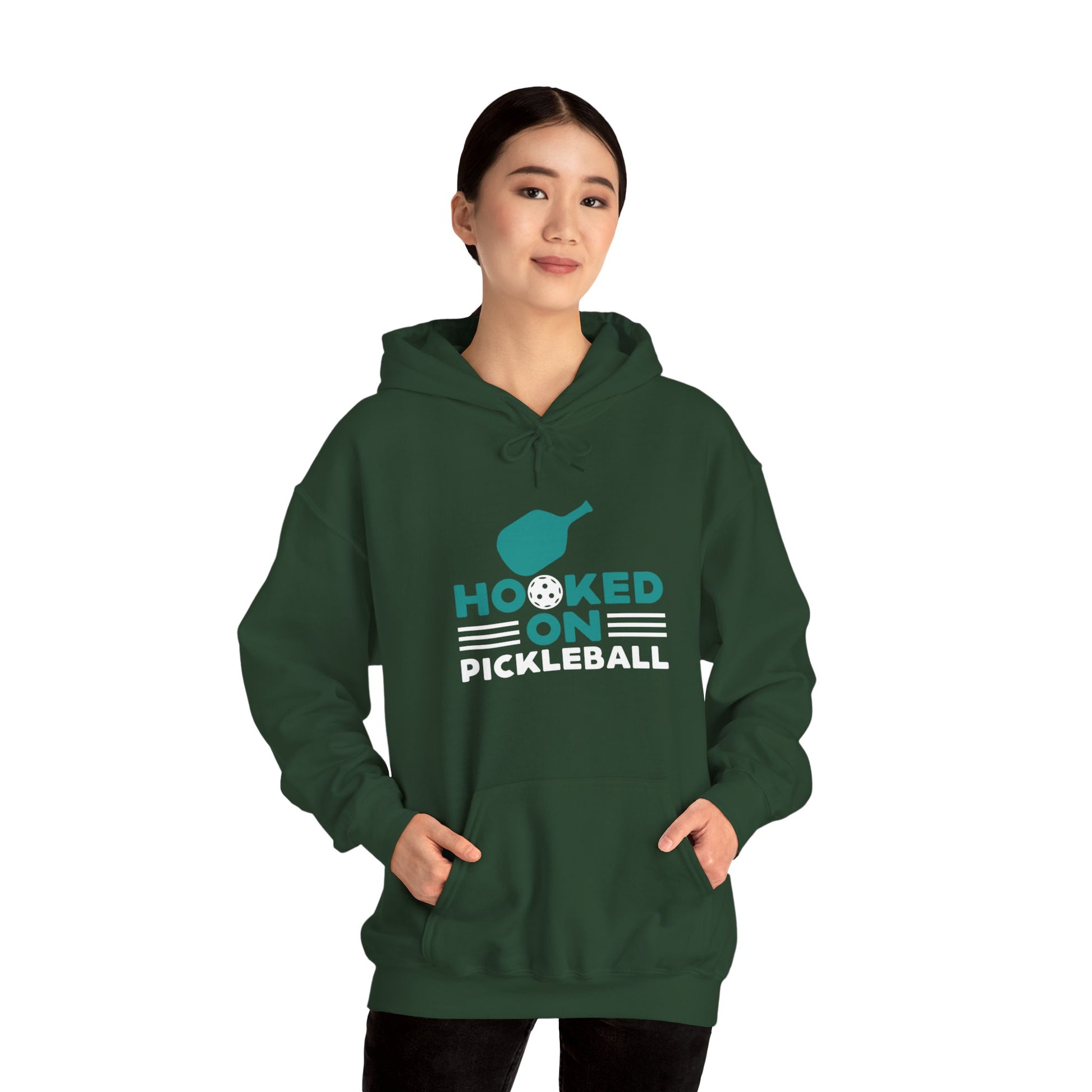 Women's Funny Pickleball Hoodie - Hooked on Pickleball
