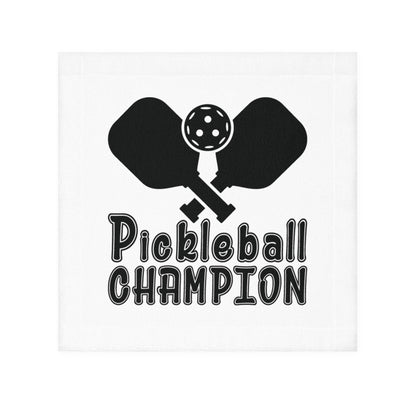 Pickleball Durable Face Towel - Pickleball Champion White
