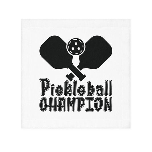 Pickleball Durable Face Towel - Pickleball Champion White