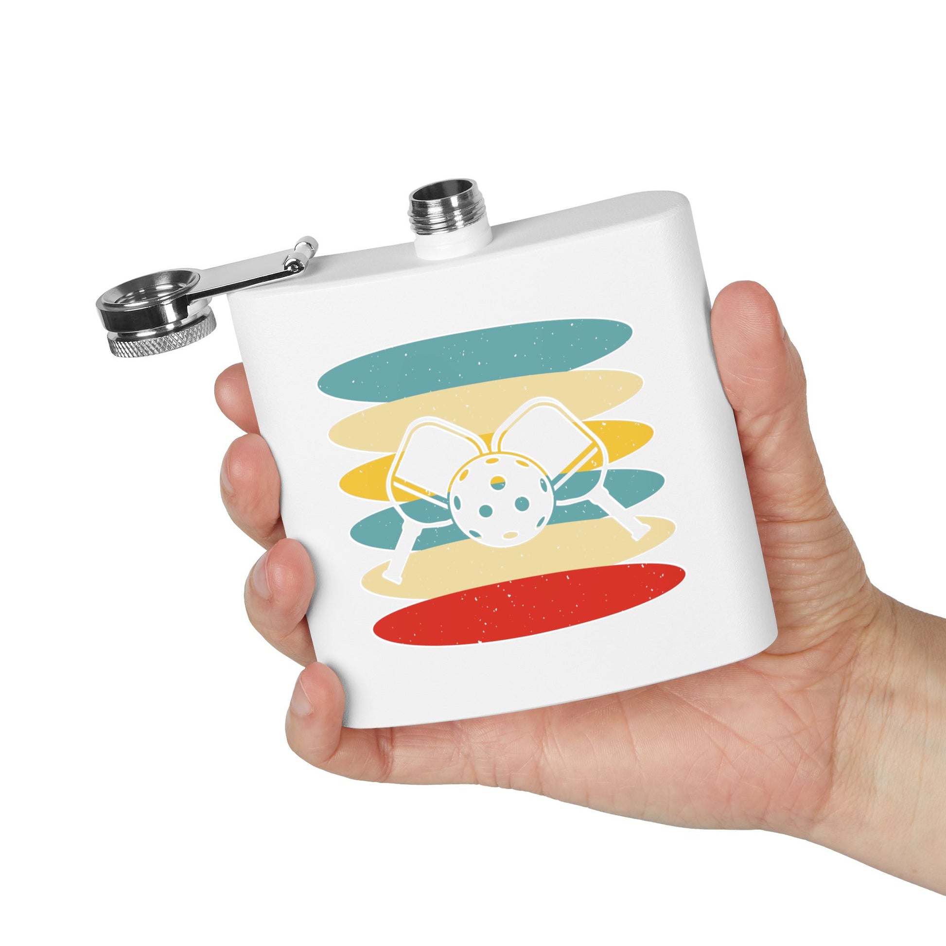 Pickleball Stylish Flask - Pickleball Retro