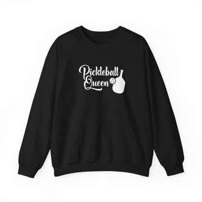 Women's Comfy Pickleball Sweatshirt - Pickleball Queen Black